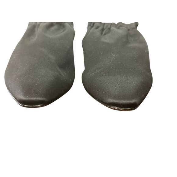 Derek Lam  The Imani elastic bootie in sleek satin, handcrafted in Italy. - Picture 3 of 7